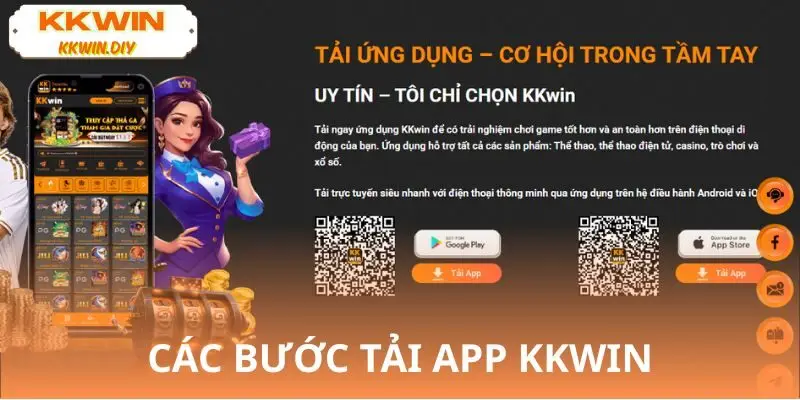 Các bước tải và cập nhập KKWIN app